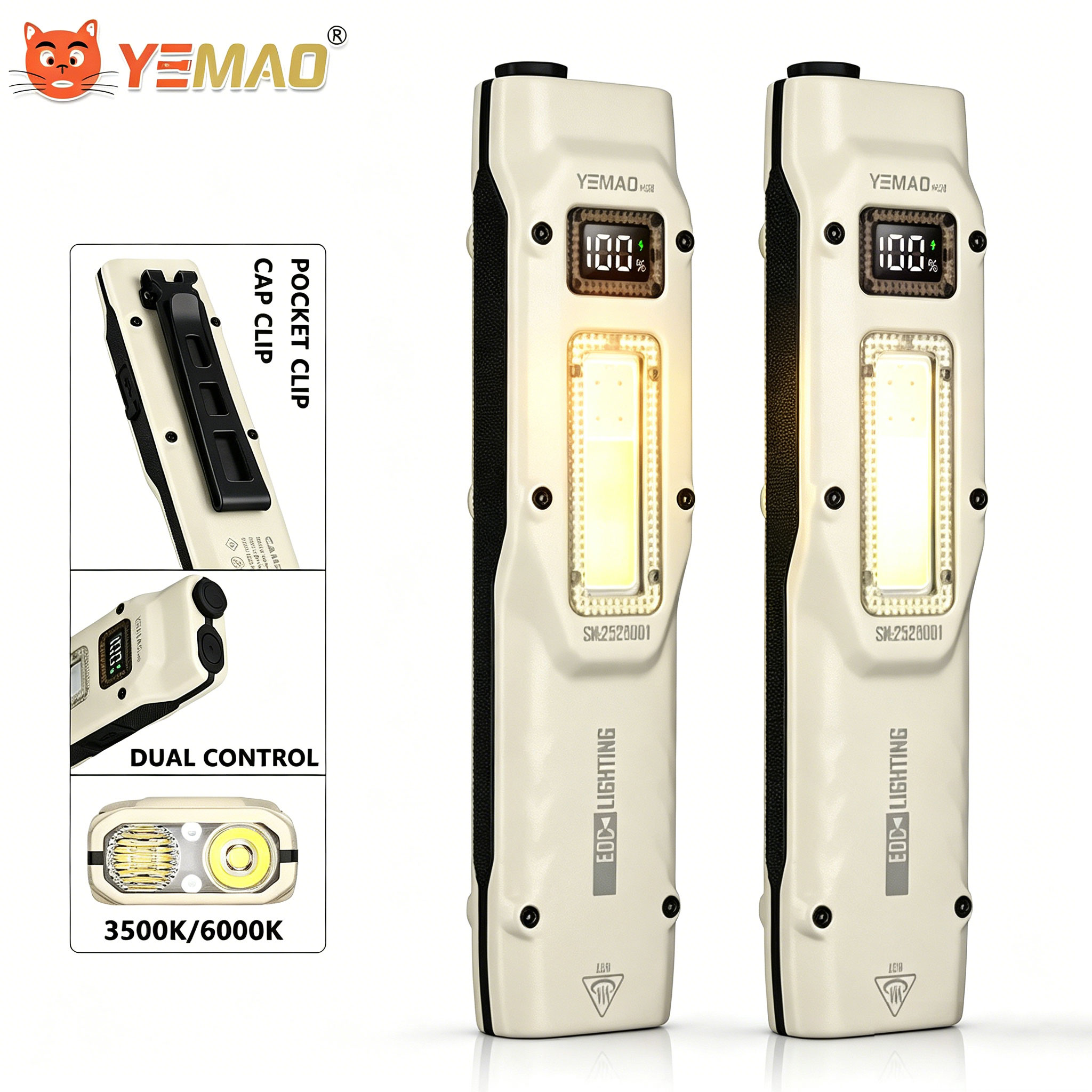 Outdoor Lighting Unit - Portable 880LM YEMAO M28 Ultra-thin Tactical