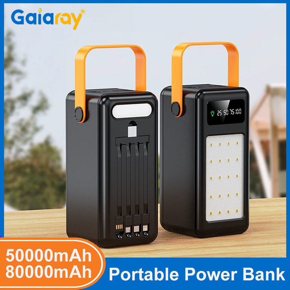 Outdoor Lighting Battery Operated - 50000mAh 80000mAh Portable Power Bank Fast