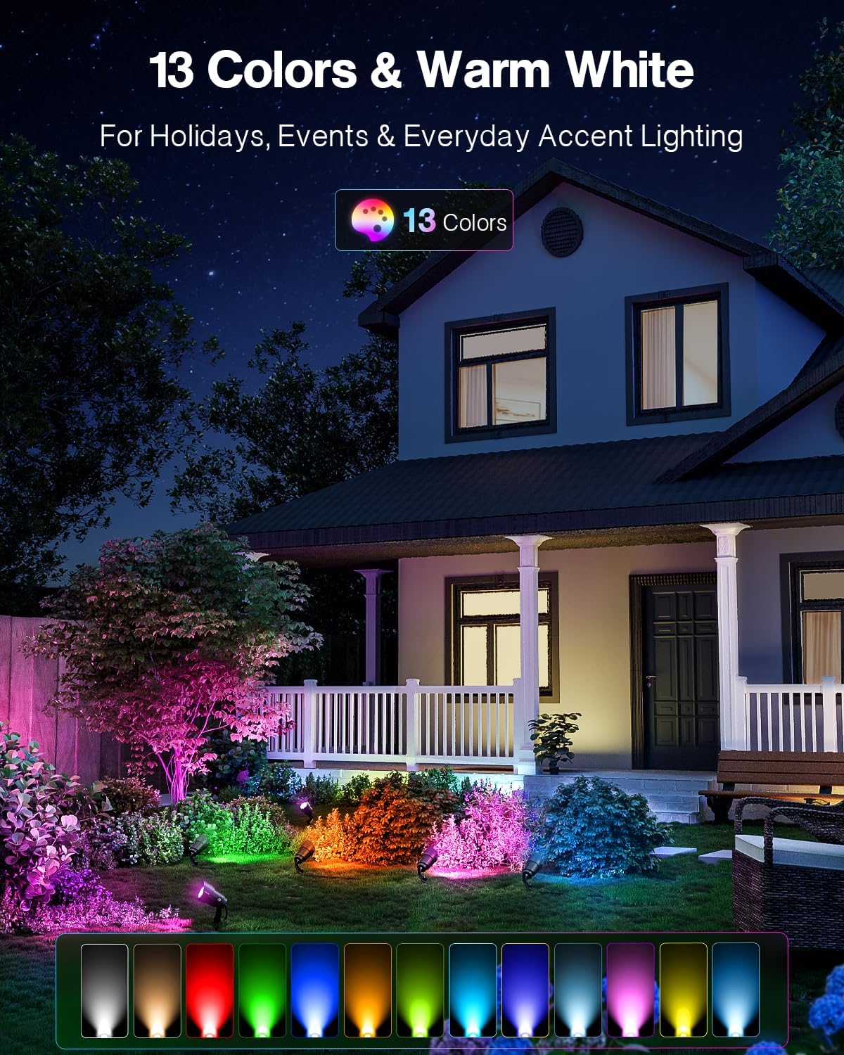 HIBOITEC 12W RGBCWWW Landscape - Outdoor Lighting Kit With Transformer review and price