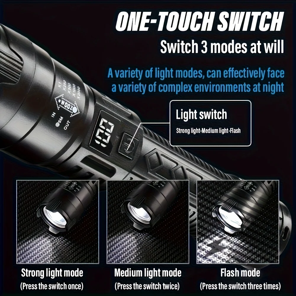 Tactical LED Flashlight 2000LM - Outdoor Lighting Unit review and price