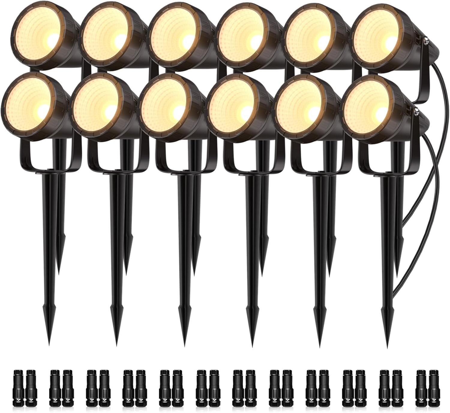 12-Pack Waterproof Outdoor Spo - Outdoor Lighting Kit With Transformer review and price