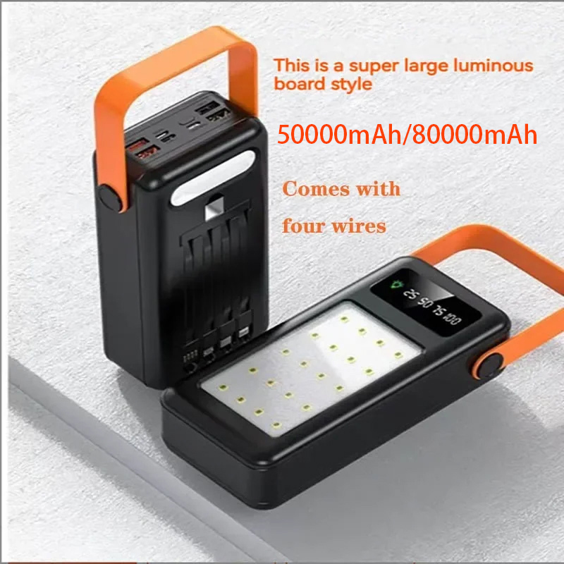 50000mAh 80000mAh Portable Pow - Outdoor Lighting Battery Operated review and price