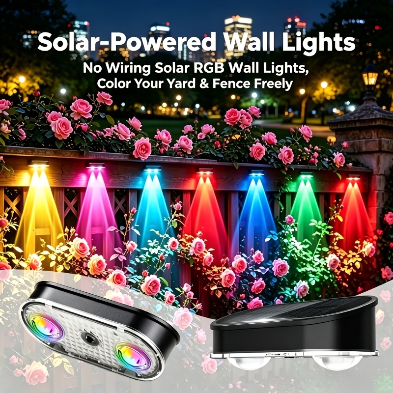 RGB Solar Fence Light IP44, 8  - Outdoor Lighting Linear review and price