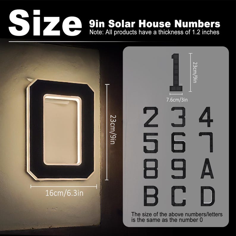 Solar LED House Number Sign Wa - Outdoor Lighting Company review and price