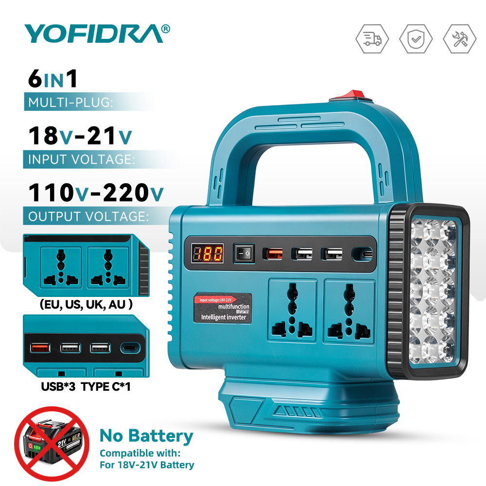 YOFIDRA 220V Portable Power In - Outdoor Lighting Battery Operated review and price