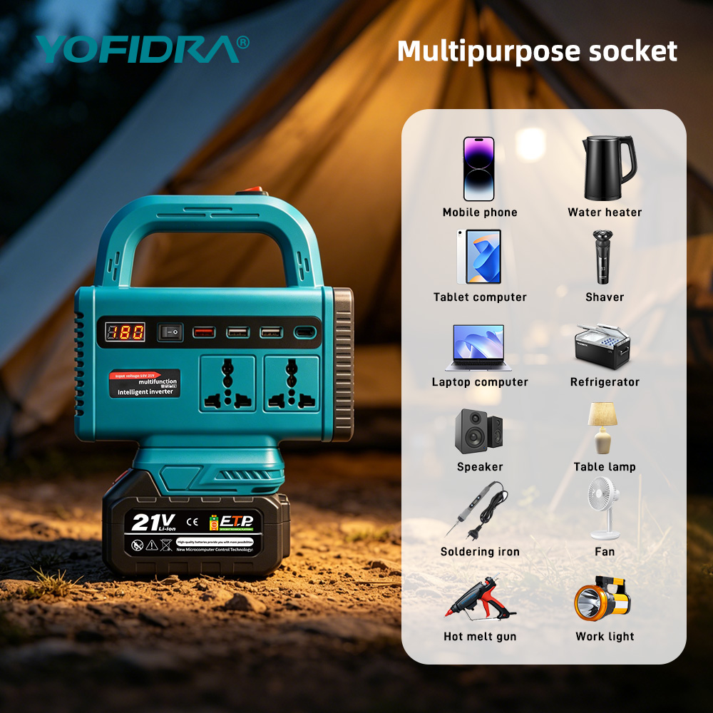 YOFIDRA 220V Portable Power In - Outdoor Lighting Battery Operated review and price