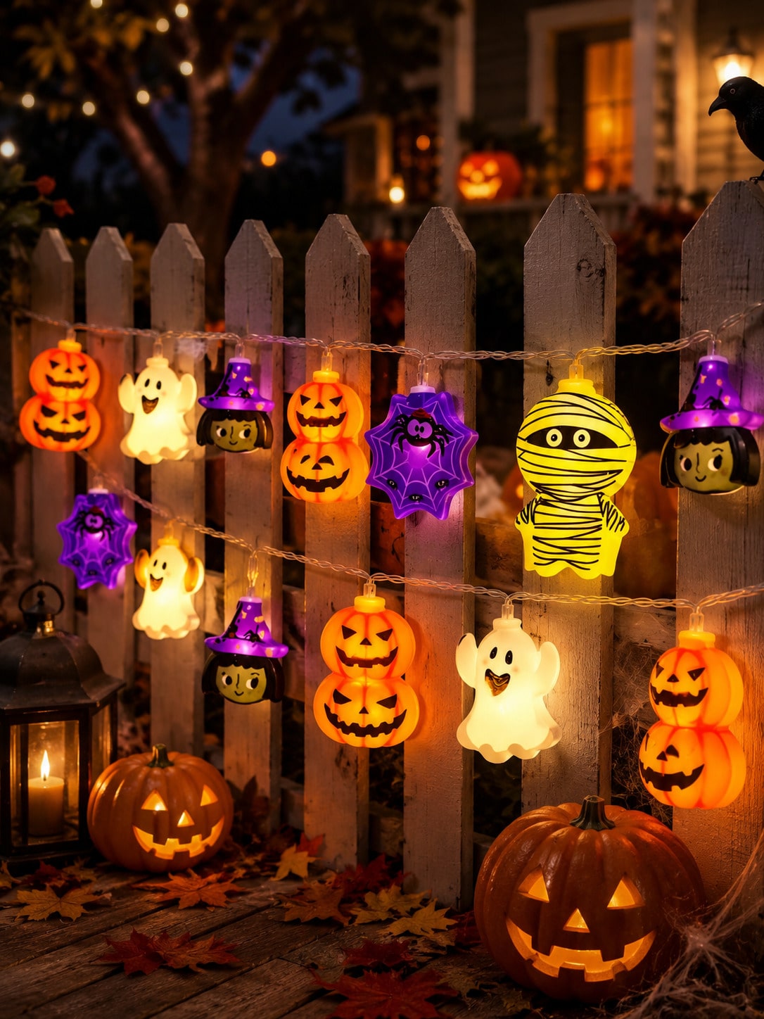 1pc Halloween Decorative Strin - Outdoor Lighting Battery Operated review and price