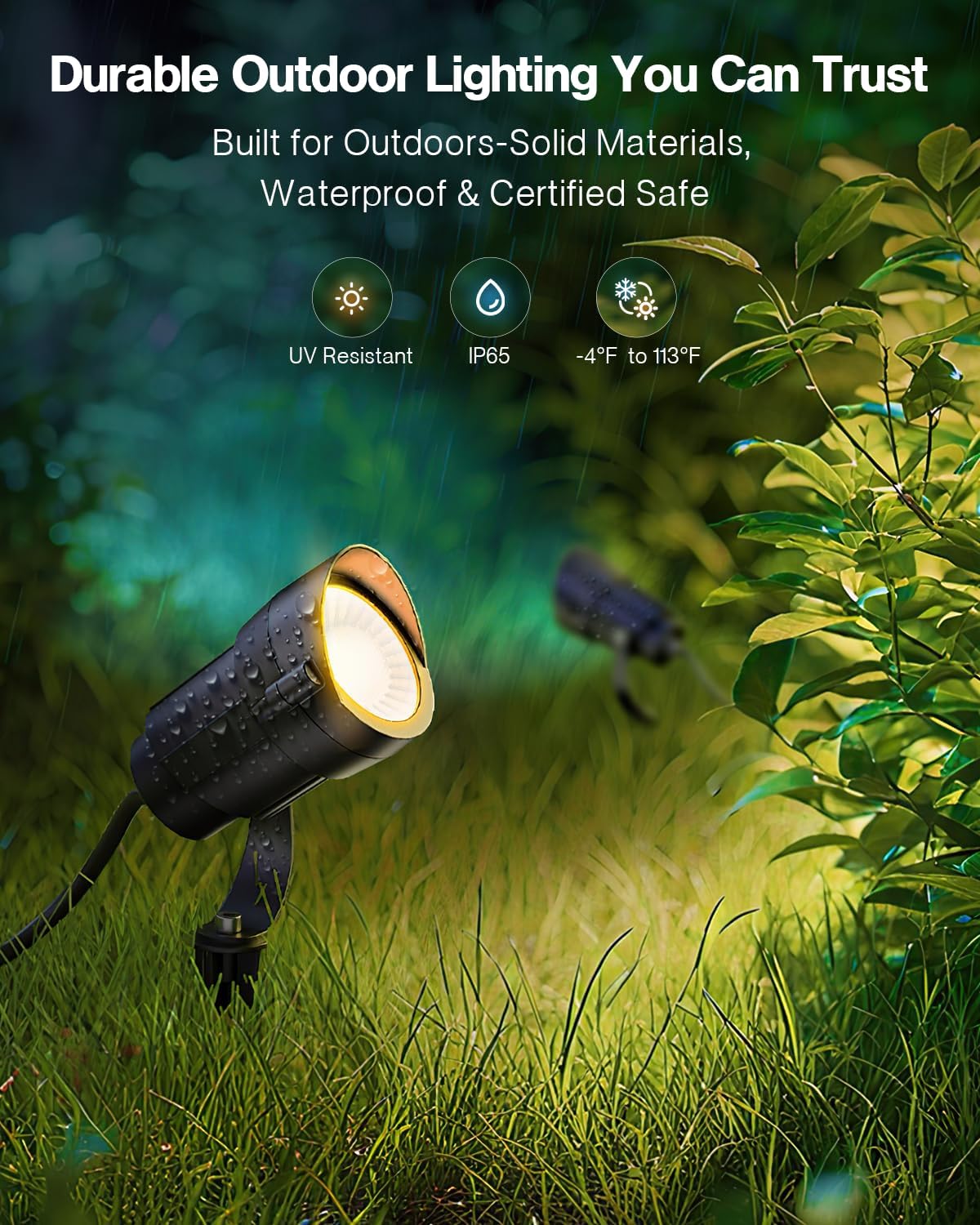 12W Landscape Lighting Kit 200 - Outdoor Lighting Kit With Transformer review and price
